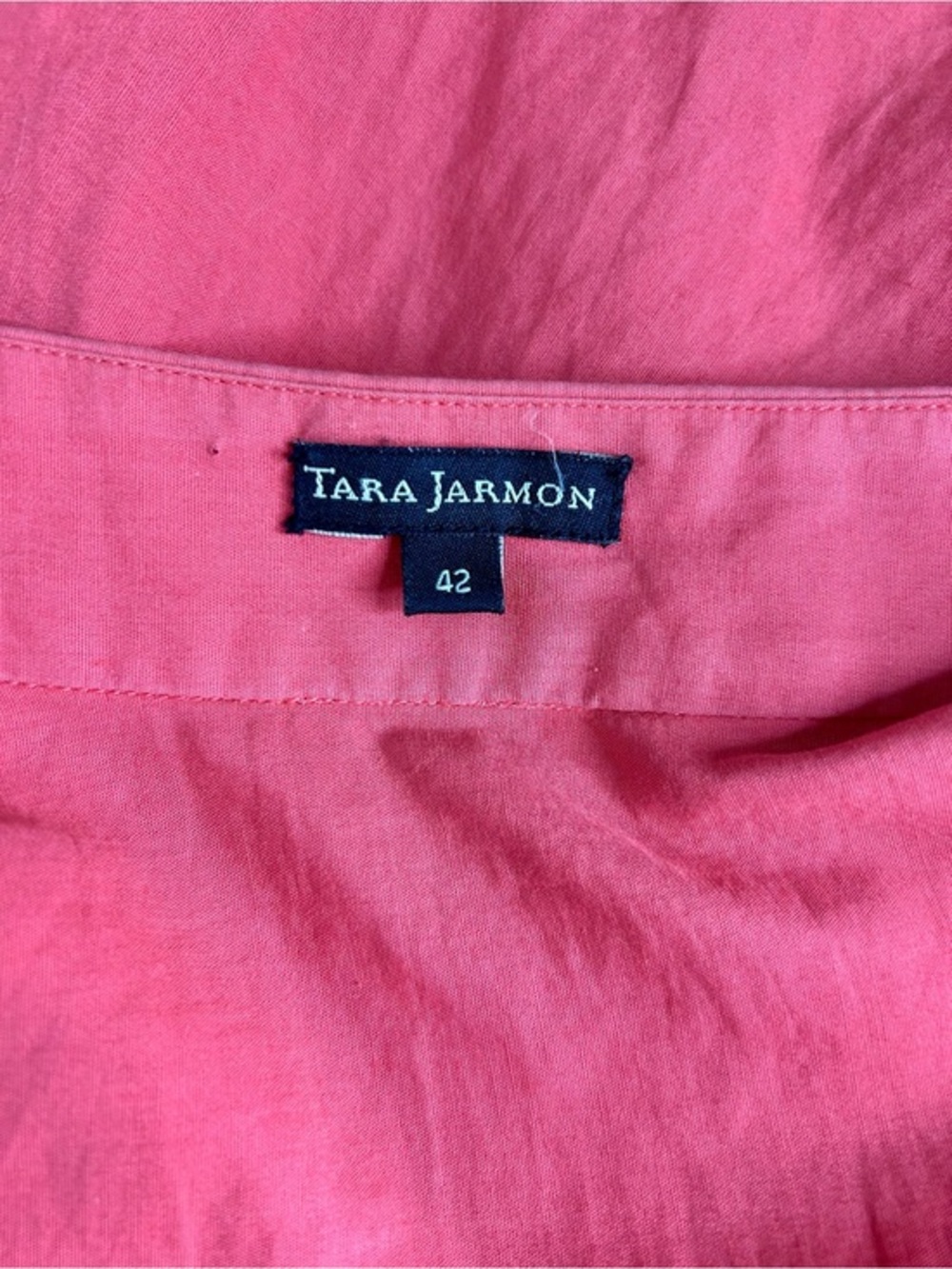 Tara Jarmon Coral Maxi Skirt with White Floral Beading and Embroidery - Picture 7 of 9